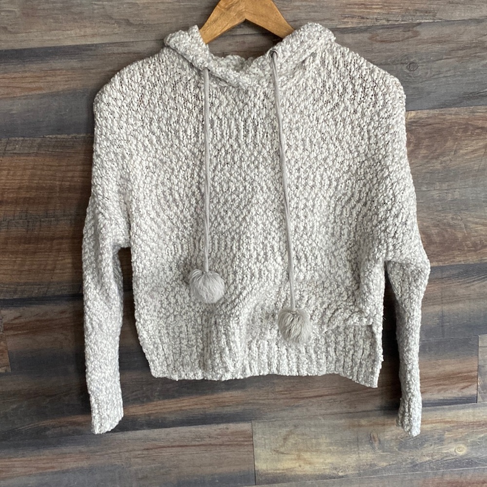 chunky hooded sweater
